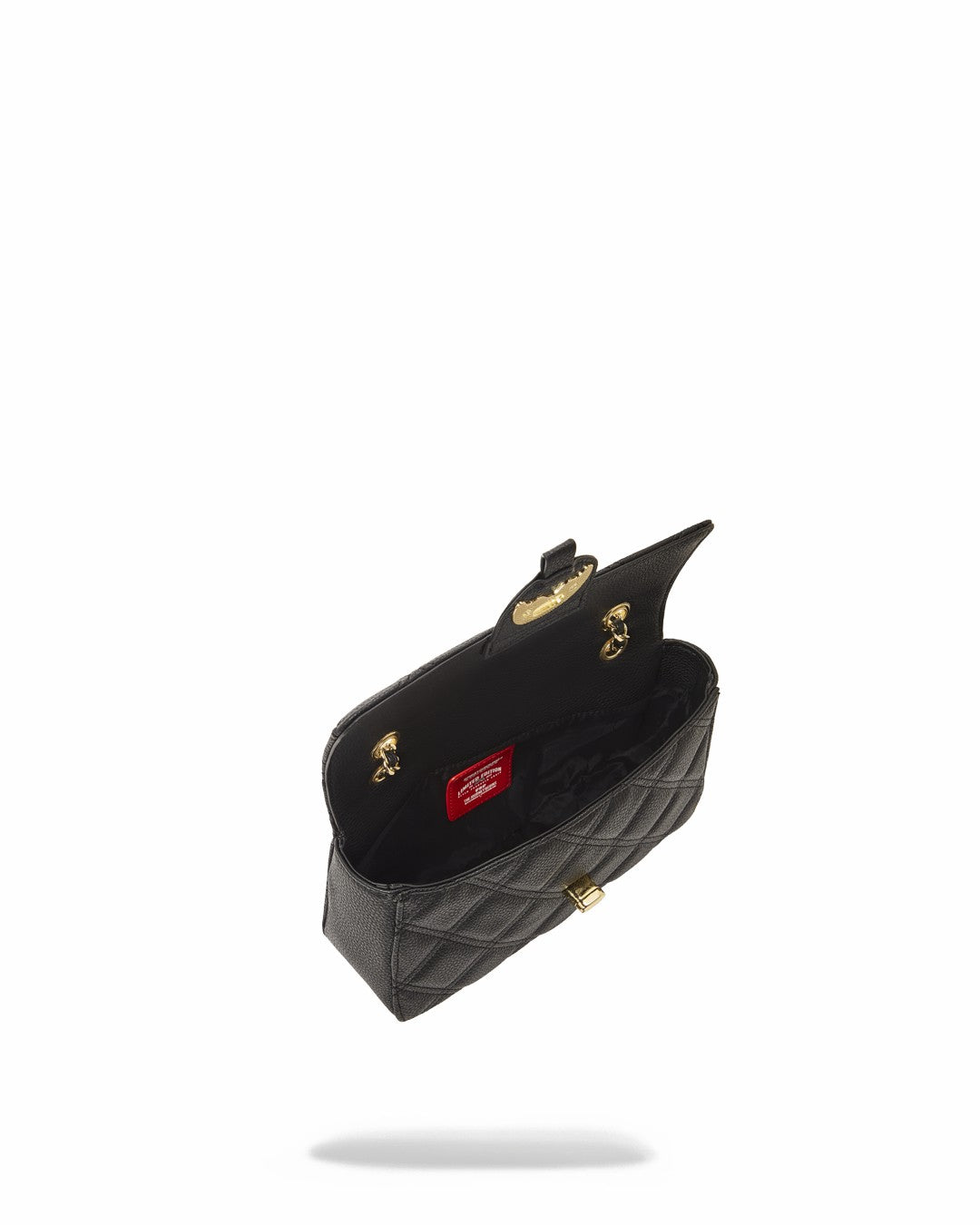 NOIR QUILT GOLD CHAIN SHARK HANDBAG | Sprayground Special Offer