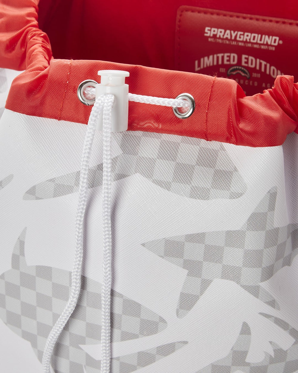 SHARK CHECK (WHITE) HILLS BACKPACK | Sprayground On Sale
