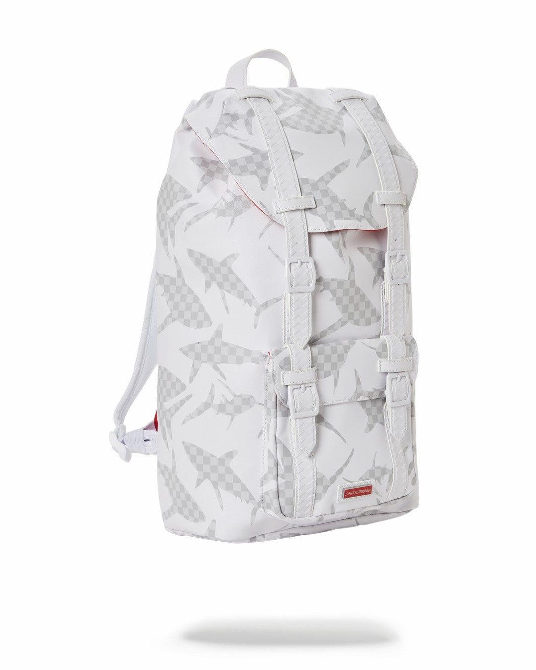 SHARK CHECK (WHITE) HILLS BACKPACK | Sprayground On Sale