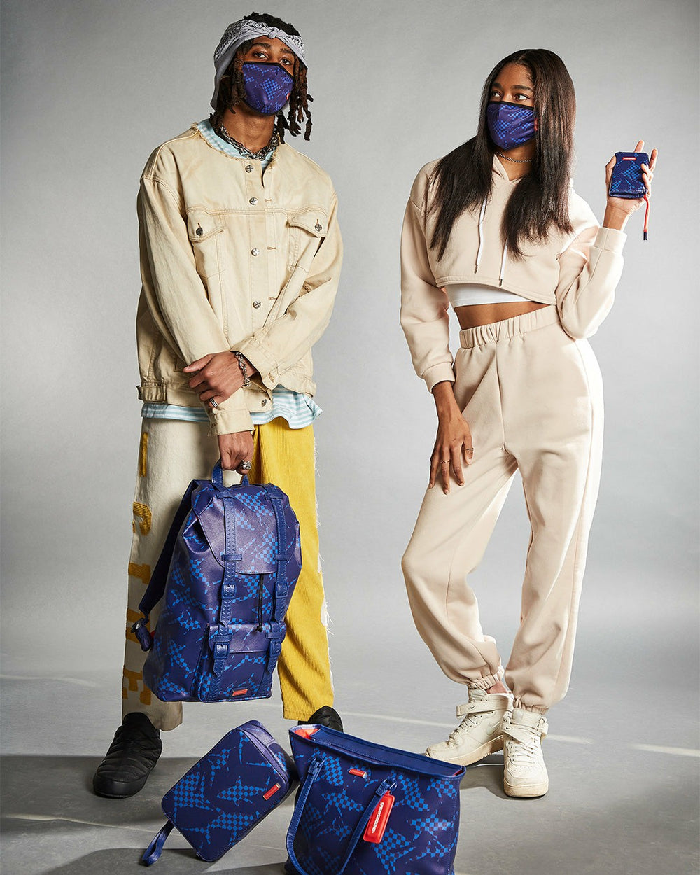 SHARK CHECK (BLUE) HILLS BACKPACK | Sprayground Sale