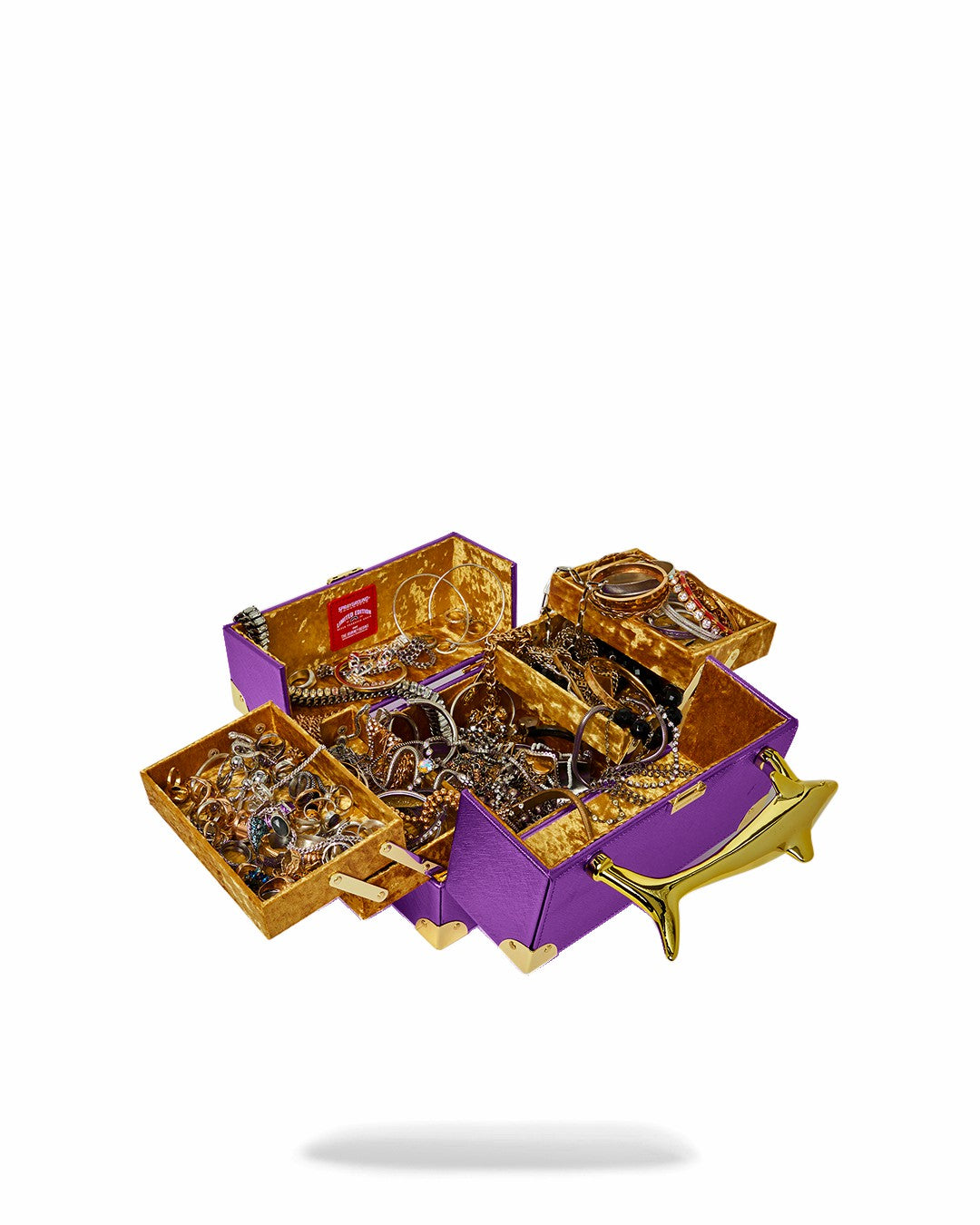 SHARKS OF THE GOLD OCEAN JEWELRY CASE | Sprayground Sale