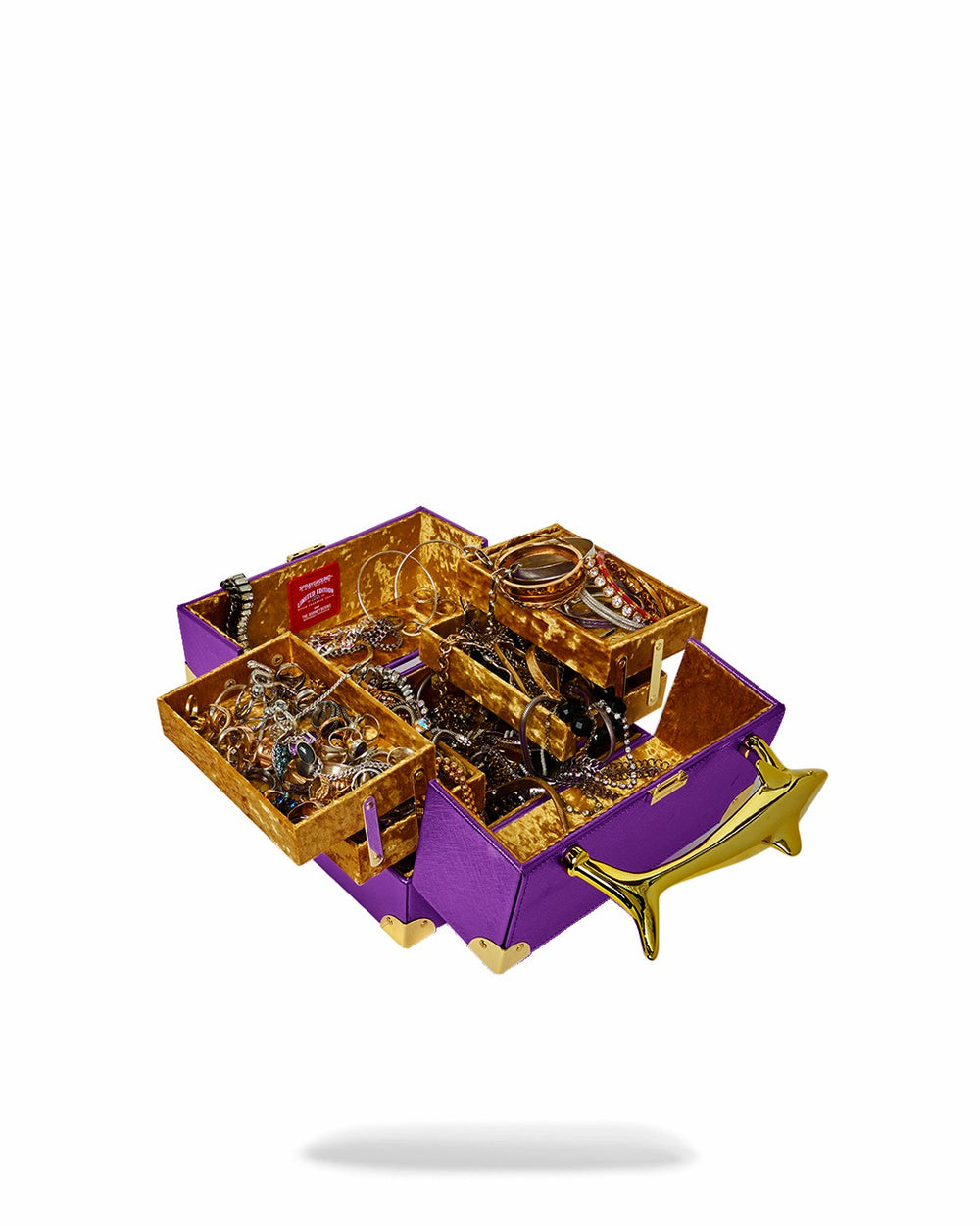 SHARKS OF THE GOLD OCEAN JEWELRY CASE | Sprayground Sale