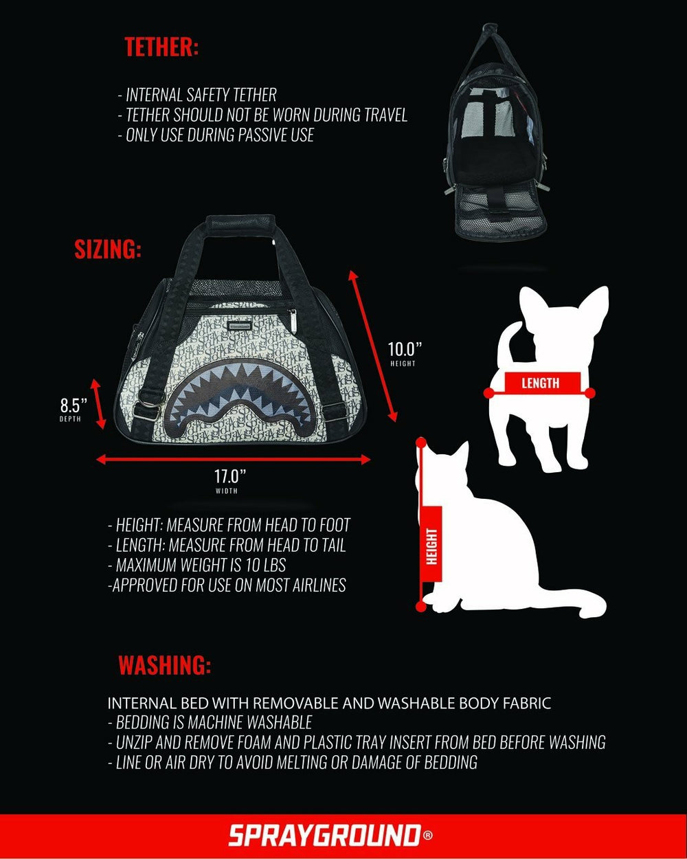 SG ALL DAY PET CARRIER | Sprayground Hot Deal