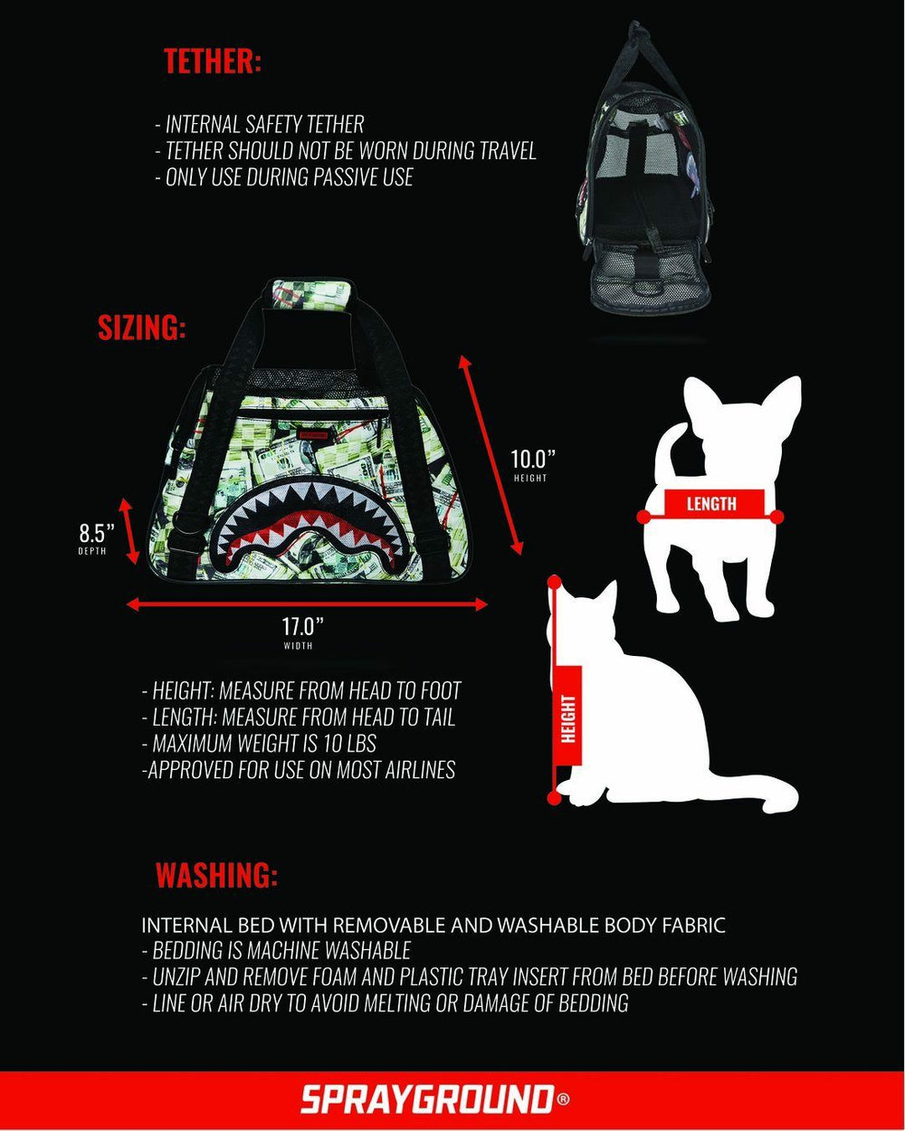 MAMA I MADE IT PET CARRIER | Sprayground Limited Offer