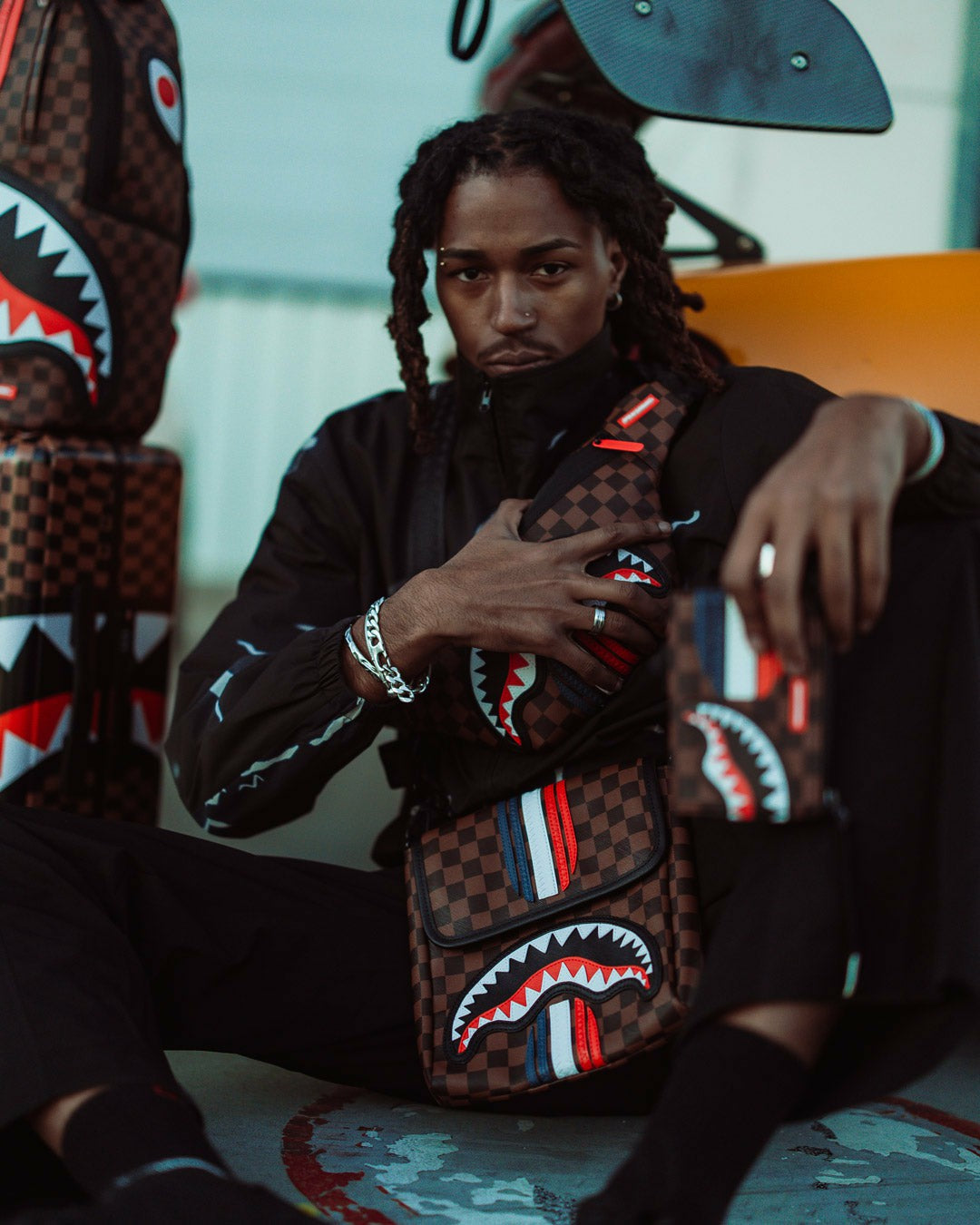 SHARKS IN PARIS GT MESSENGER SLING BAG | Sprayground Savings