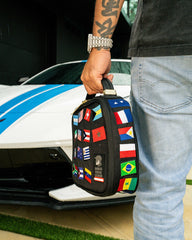 JAMES FIRST CLASS GLOBAL FLAGS SNACKPACK | Sprayground Bargain