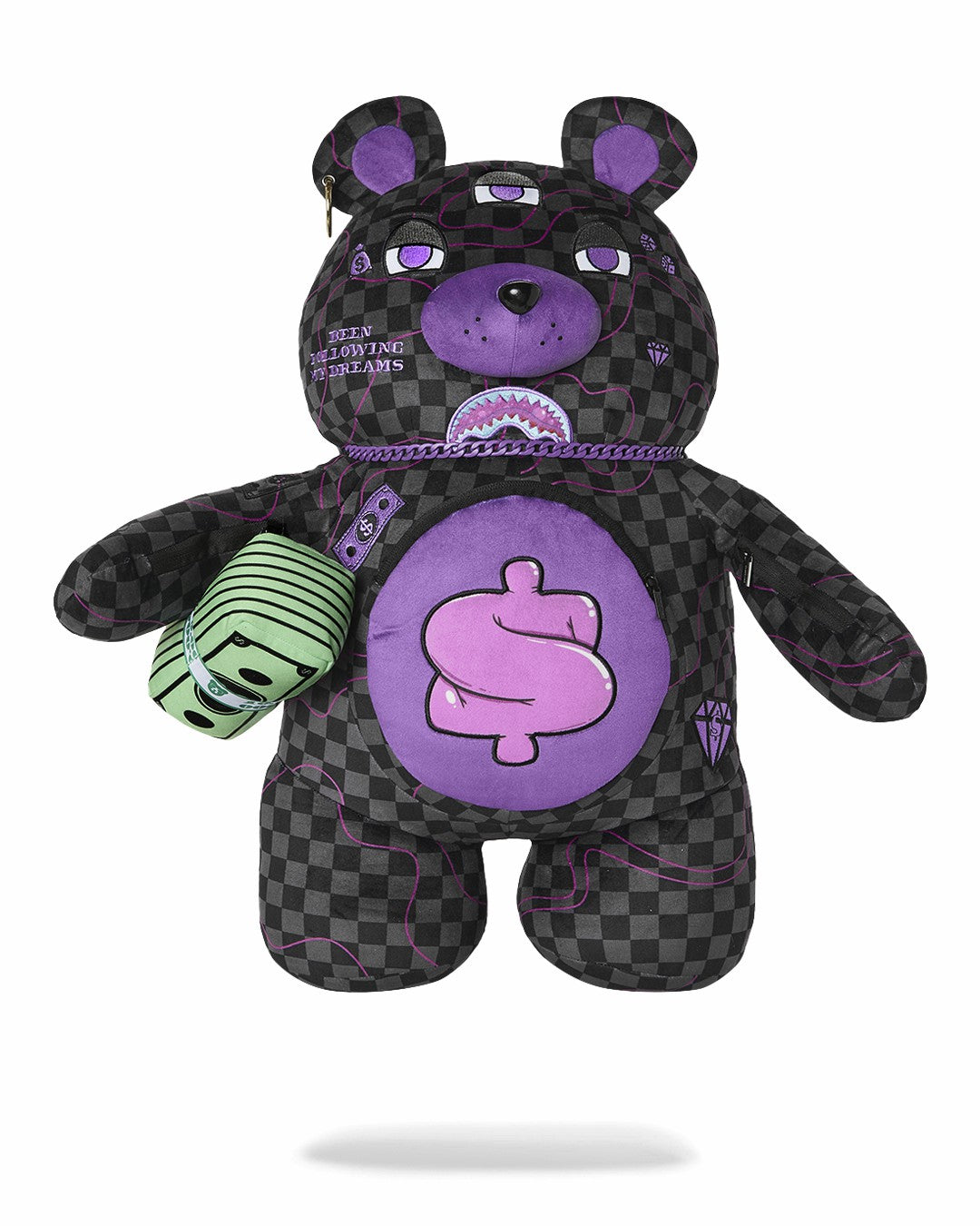 PURPLE SLIME SHARK MONEYBEAR BACKPACK | Sprayground On Sale