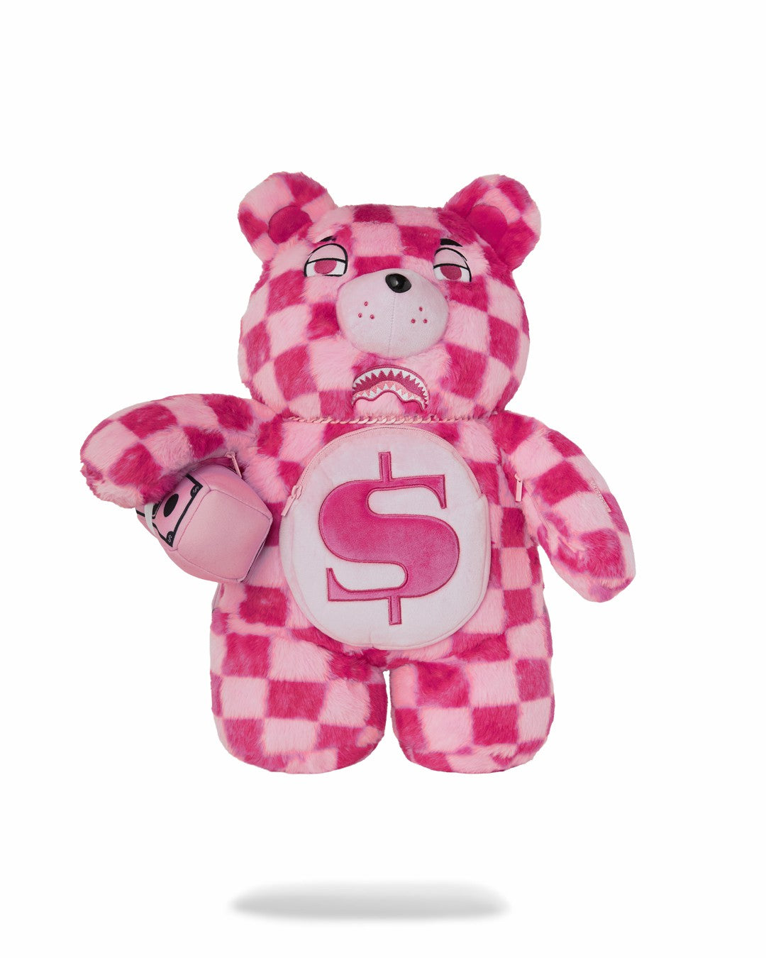 FURZILLA SHARK (PINK CHECK) MONEYBEAR BACKPACK | Sprayground Savings