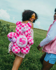 FURZILLA SHARK (PINK CHECK) MONEYBEAR BACKPACK | Sprayground Savings