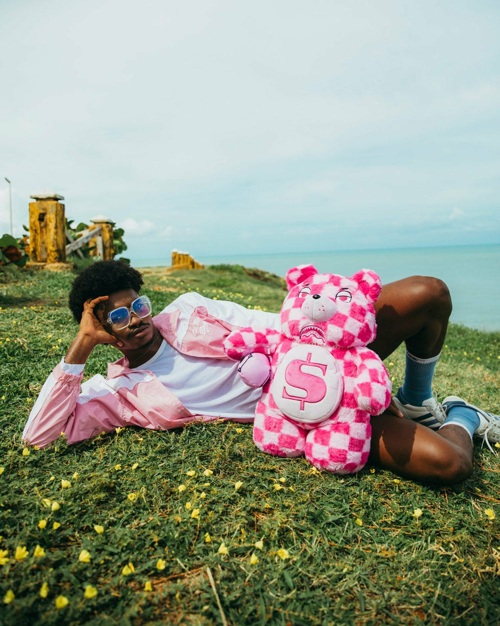 FURZILLA SHARK (PINK CHECK) MONEYBEAR BACKPACK | Sprayground Savings