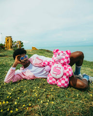 FURZILLA SHARK (PINK CHECK) MONEYBEAR BACKPACK | Sprayground Savings