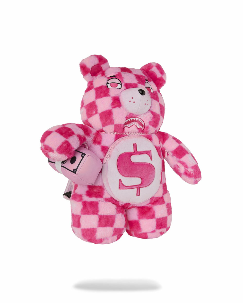 FURZILLA SHARK (PINK CHECK) MONEYBEAR BACKPACK | Sprayground Savings