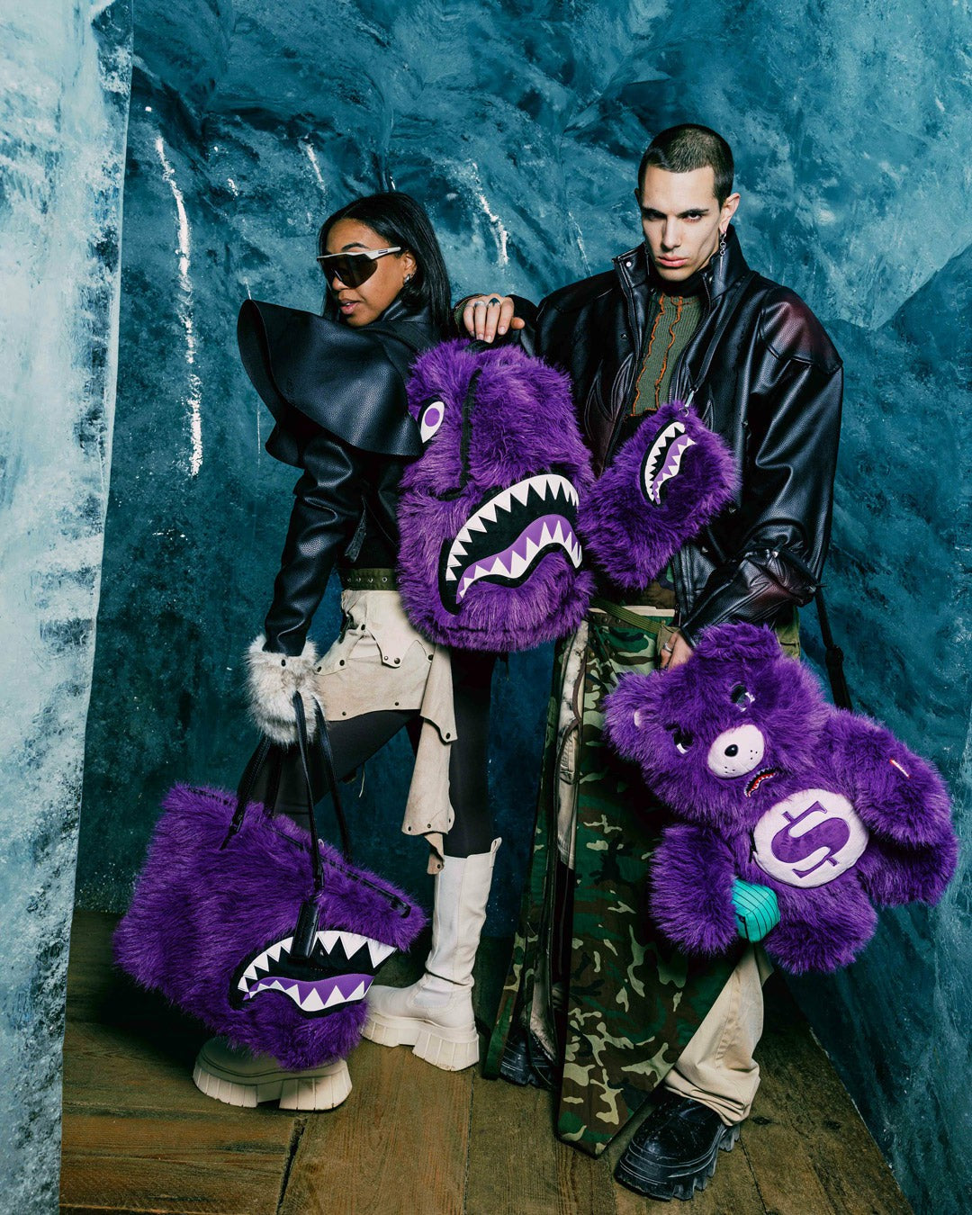 FURZILLA SHARK (PURP) MONEYBEAR BACKPACK | Sprayground Discounted