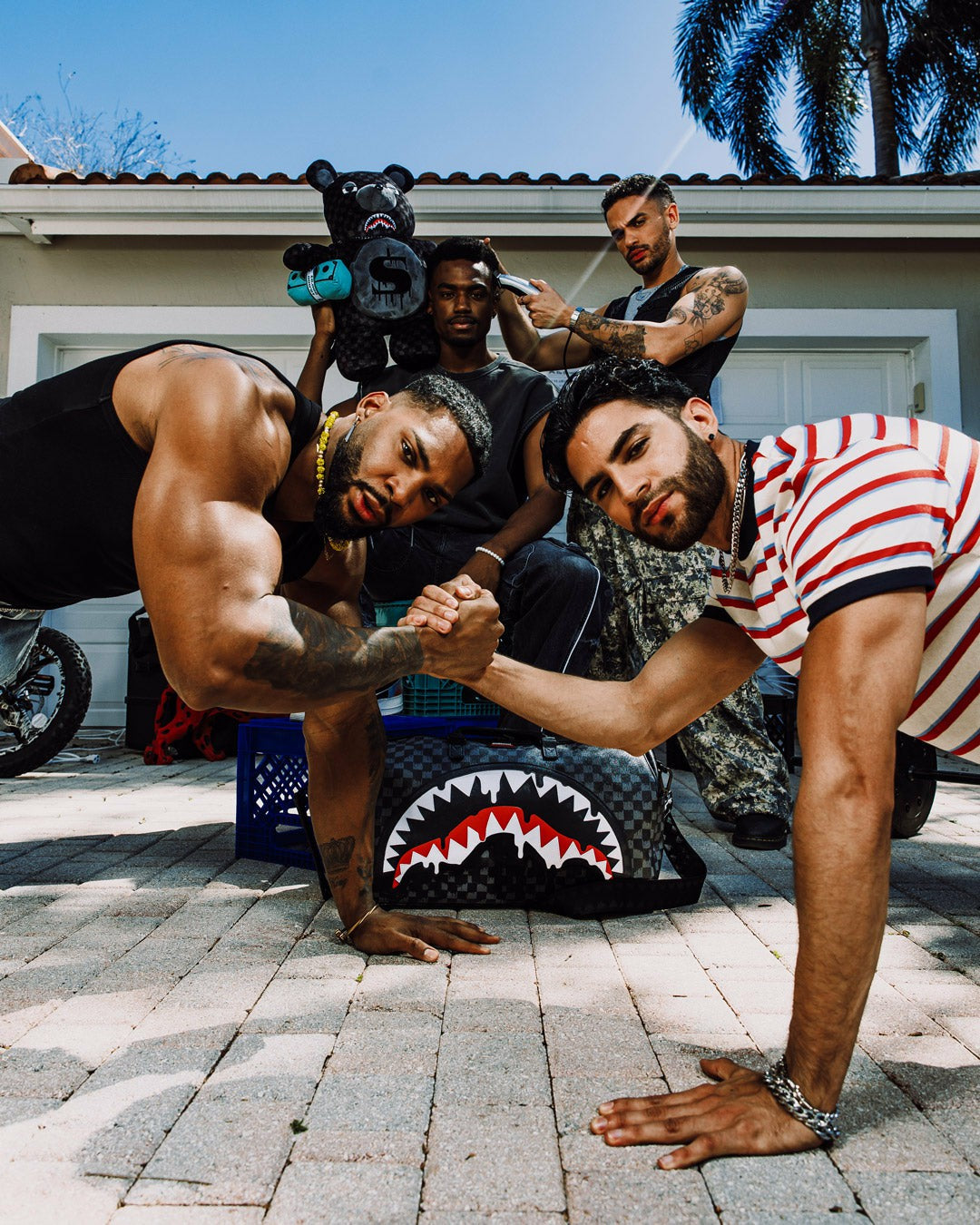 SHARKS IN PARIS THUNDERDRIP MONEYBEAR TEDDYBEAR BACKPACK | Sprayground Limited Offer