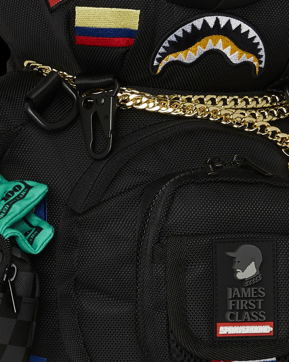 JAMES FIRST CLASS GLOBAL FLAGS MONEYBEAR BACKPACK | Sprayground Outlets