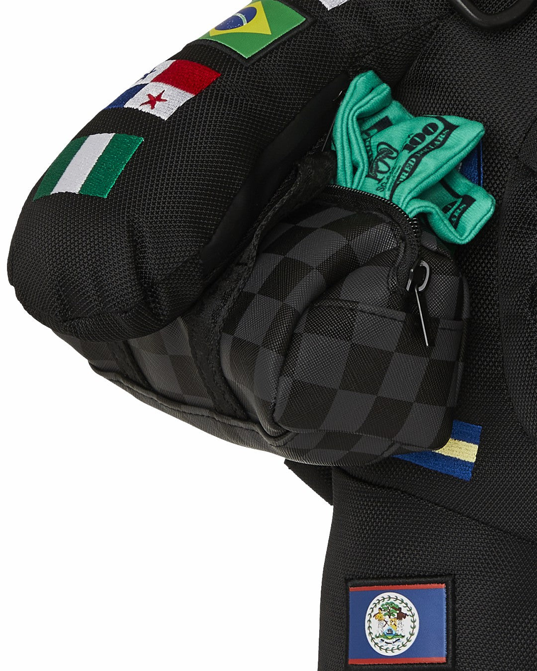 JAMES FIRST CLASS GLOBAL FLAGS MONEYBEAR BACKPACK | Sprayground Outlets