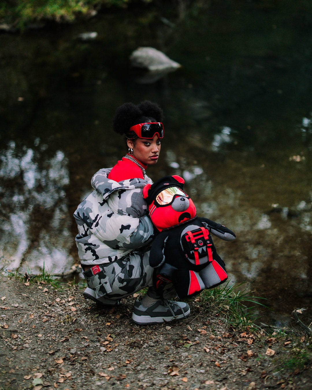 SKY HIGH SEEKERS ARCTIC GPS MONEYBEAR BACKPACK | Sprayground Sale