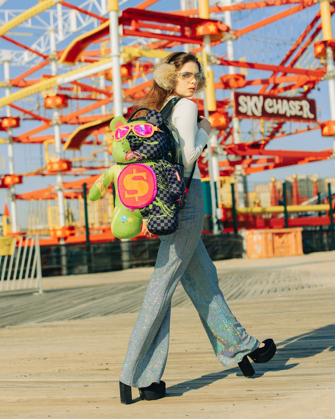SLIME DIME MONEYBEAR TEDDYBEAR ON BACKPACK | Sprayground Exclusive Deal