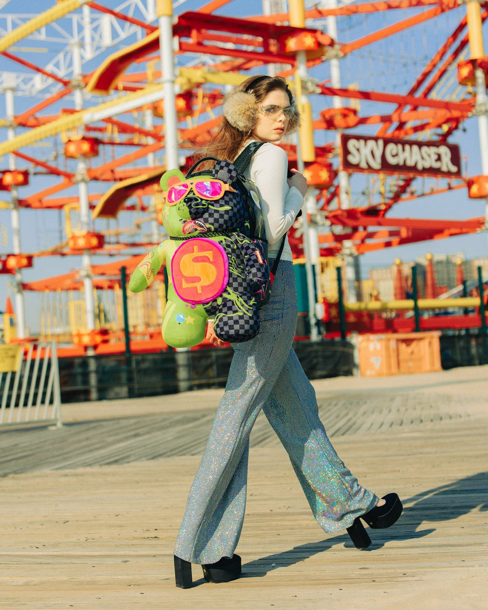 SLIME DIME MONEYBEAR TEDDYBEAR ON BACKPACK | Sprayground Exclusive Deal