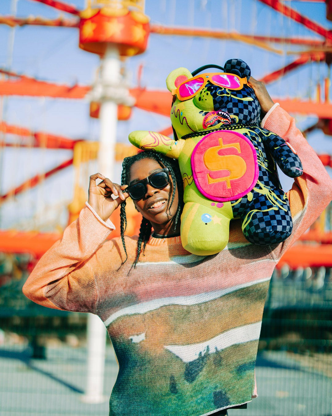 SLIME DIME MONEYBEAR TEDDYBEAR ON BACKPACK | Sprayground Exclusive Deal