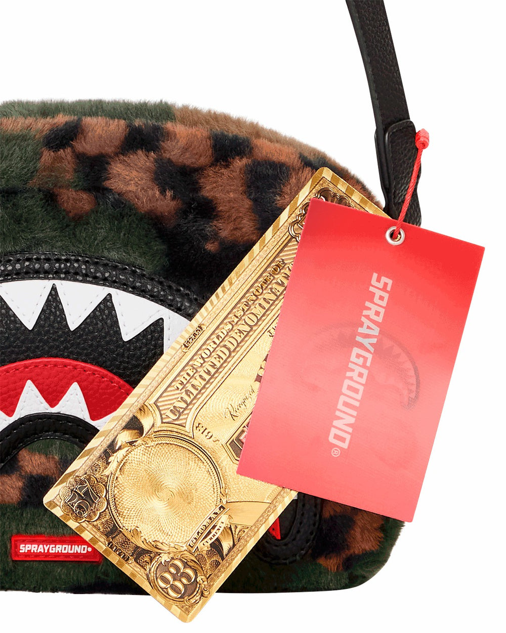 BIG SKY FUR SHARK MESSENGER BRICK BAG | Sprayground Discounted