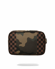 EXTERIOR GOLD ZIP POCKET SHARKS IN PARIS TOILETRY BRICKSIDE BAG | Sprayground Hot Deal