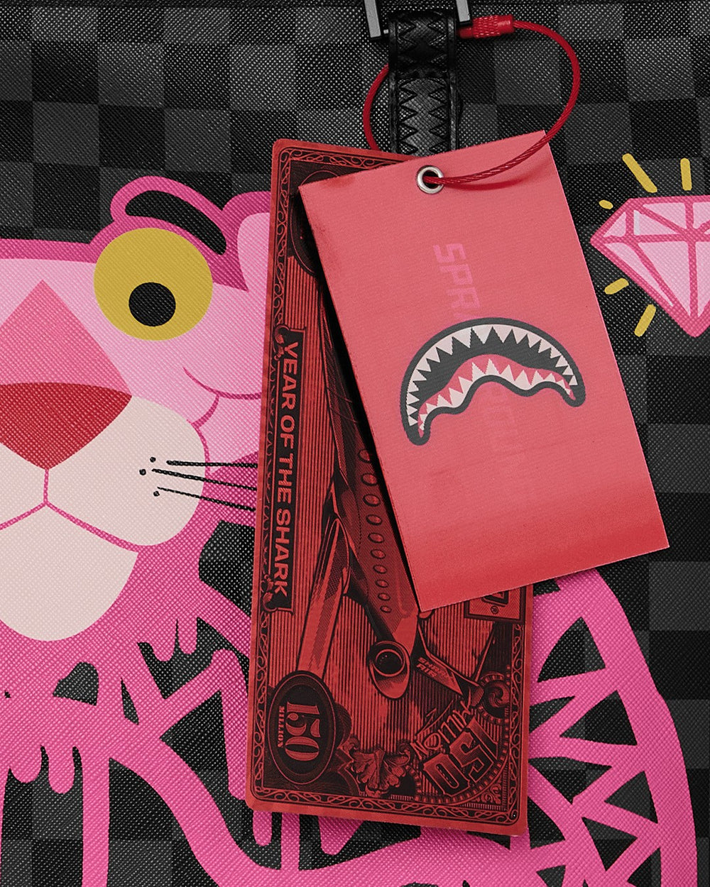PINK PANTHER DIAMOND SHARK TOTE | Sprayground Hot Deal