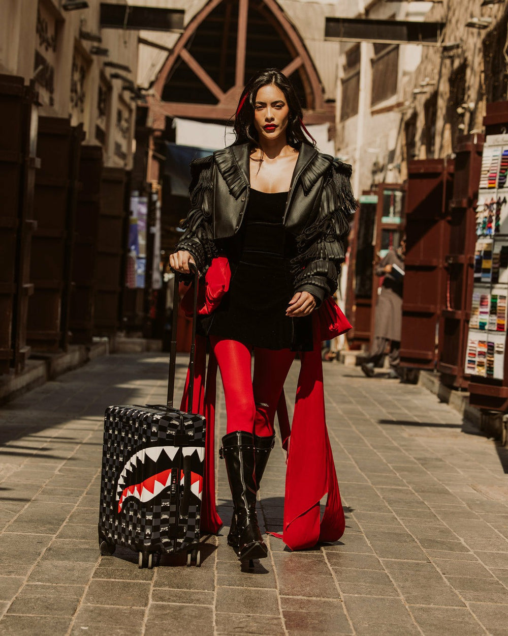 SHARK MOB HIDEOUT CARRY-ON LUGGAGE | Sprayground Sale