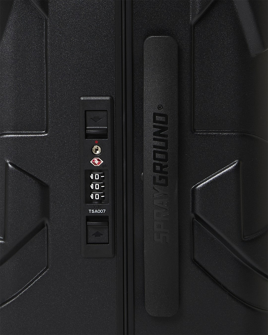THE JOURNEY BEGINS SHARKITECTURE CARRY-ON LUGGAGE BLACK WITH EXTRA STI | Sprayground On Sale