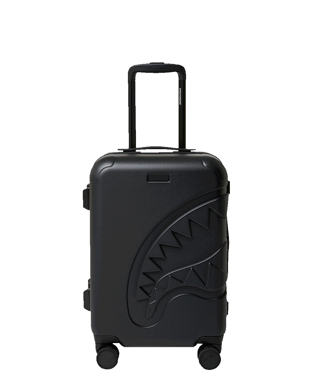 THE JOURNEY BEGINS SHARKITECTURE CARRY-ON LUGGAGE BLACK WITH EXTRA STI | Sprayground On Sale