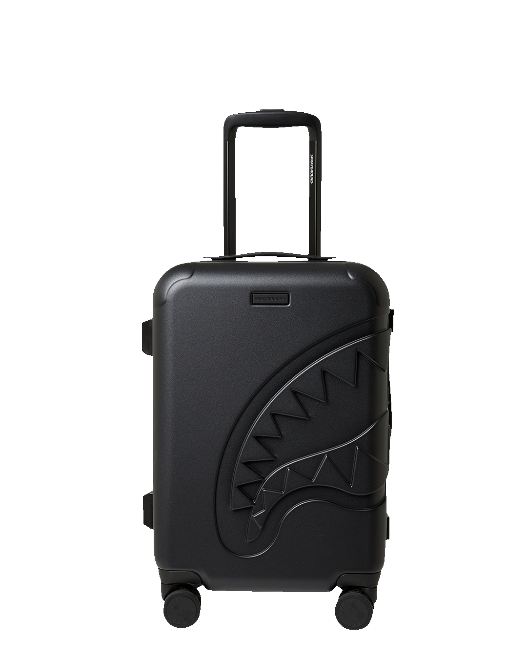 THE JOURNEY BEGINS SHARKITECTURE CARRY-ON LUGGAGE BLACK WITH EXTRA STI | Sprayground On Sale