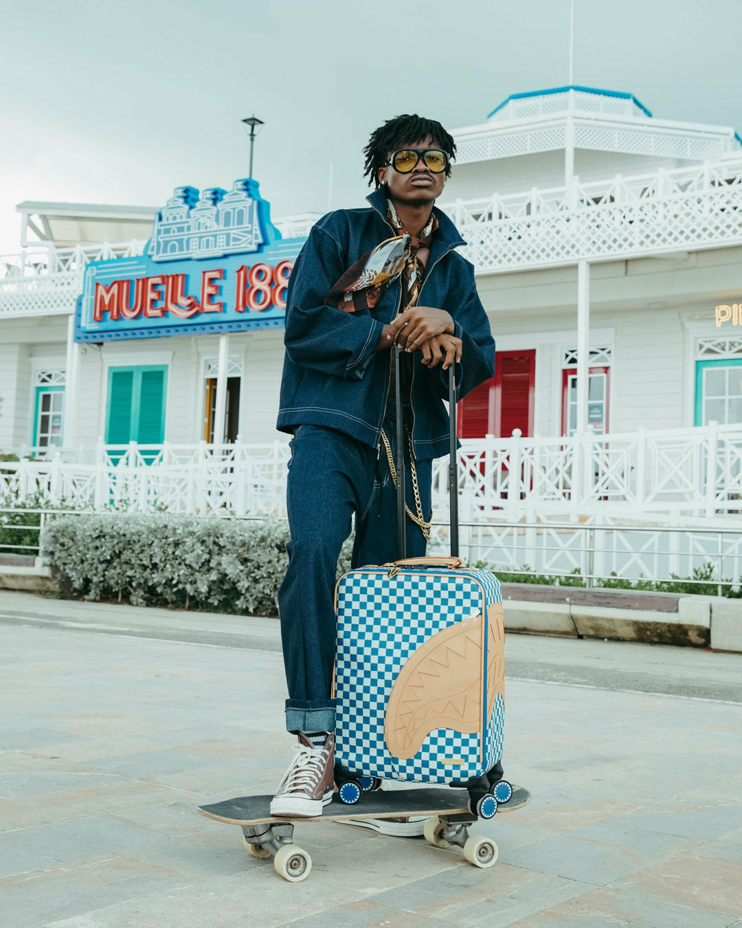 NEW SHARK YACHT CLUB IMPERIAL CARRY-ON LUGGAGE | Sprayground Exclusive Deal