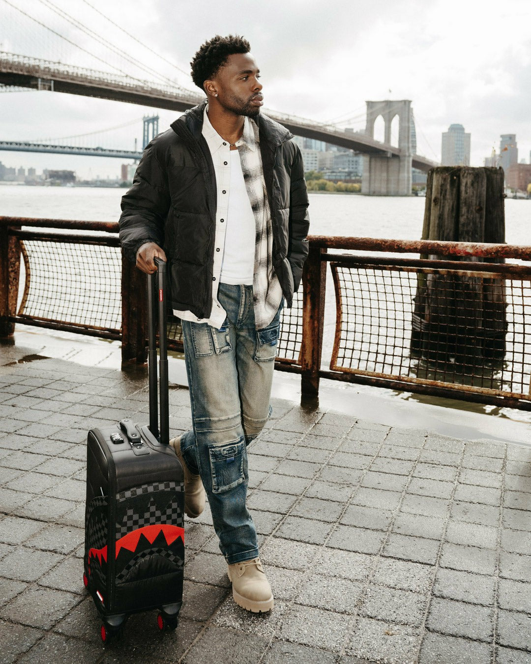 SNOWWSTORM PUFFER IMPERIAL CARRY-ON LUGGAGE | Sprayground Hot Deal
