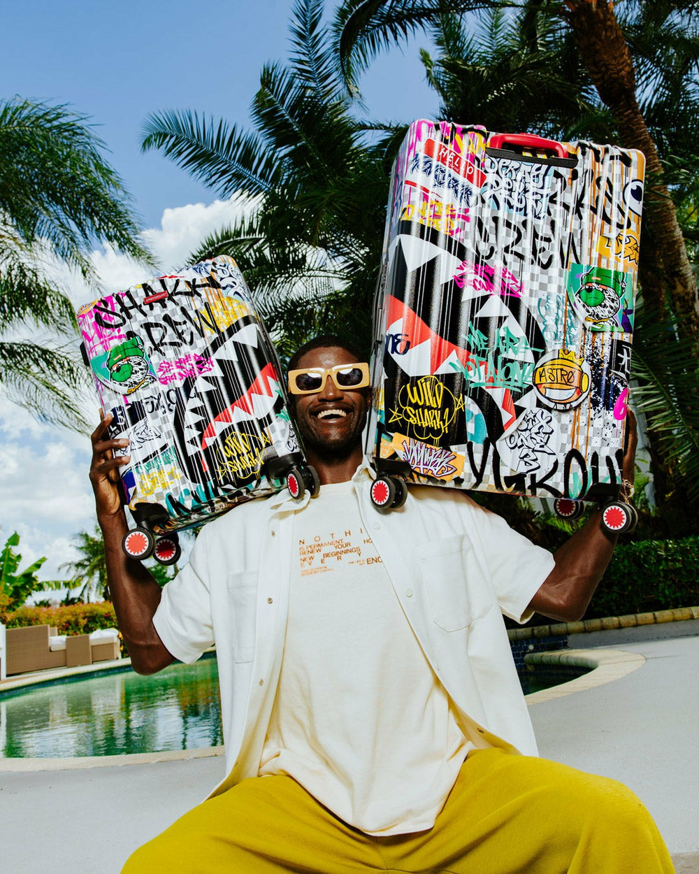 CREATE ANOTHER DAY SHARKNAUTICS HARDSHELL CARRY-ON LUGGAGE | Sprayground Limited Offer