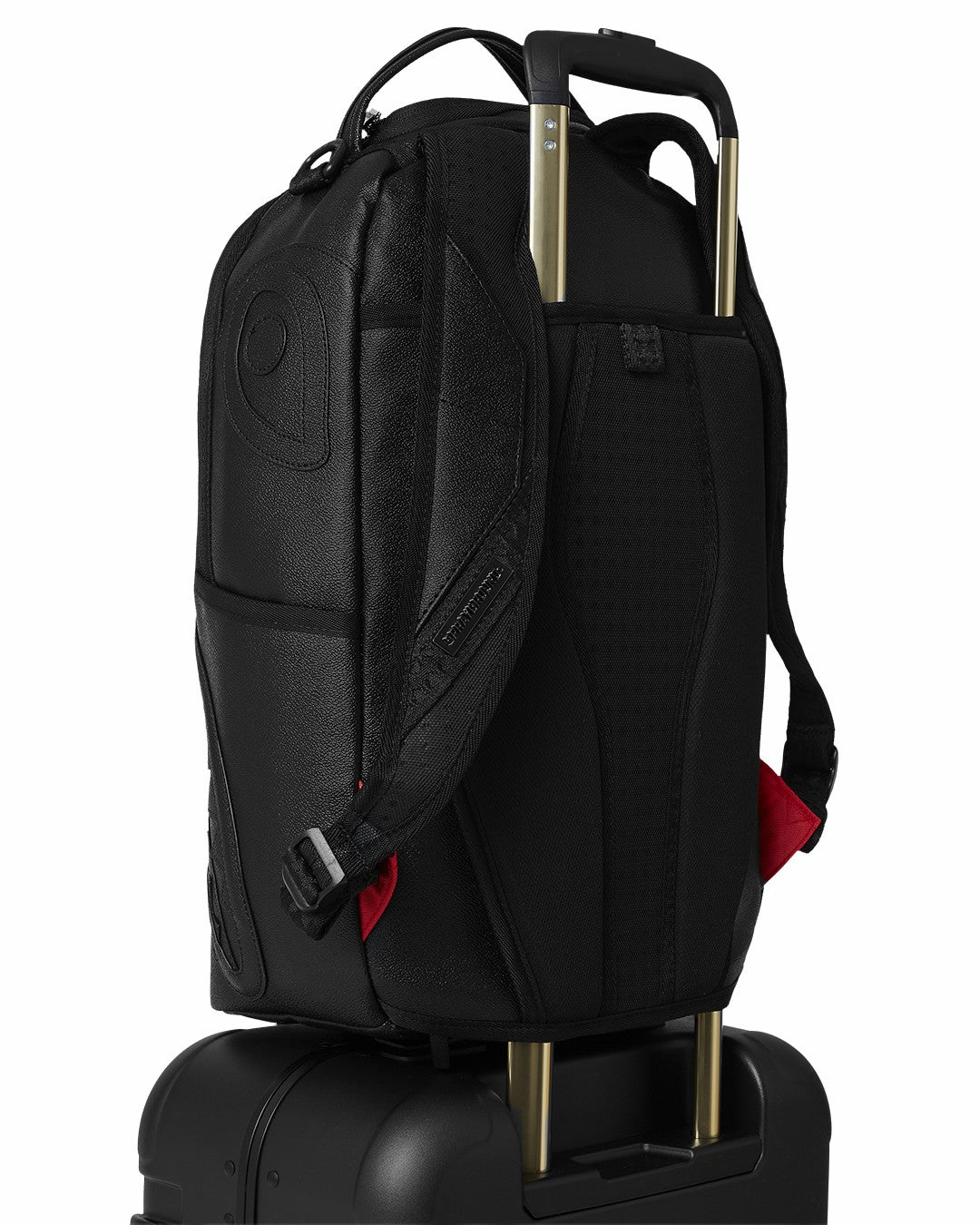 REALITY CHECK SHARKITECTURE CARRY-ON JETBLACK LUGGAGE (GOLD HARDWARE) | Sprayground On Sale