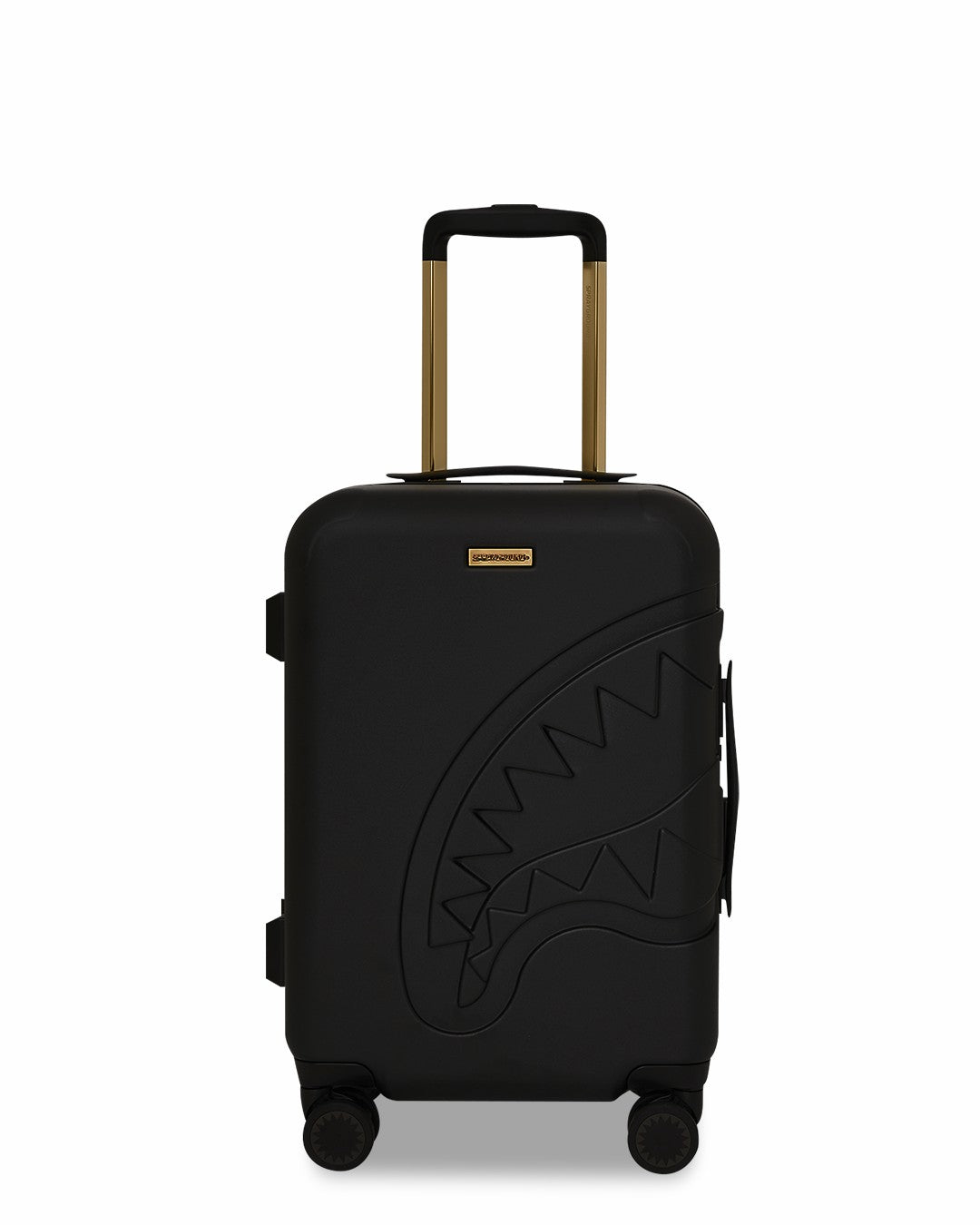 REALITY CHECK SHARKITECTURE CARRY-ON JETBLACK LUGGAGE (GOLD HARDWARE) | Sprayground On Sale