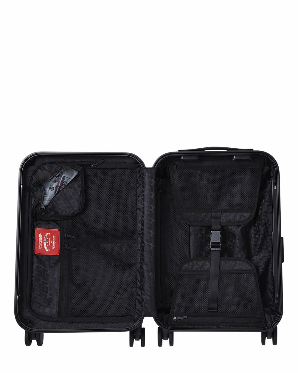 REALITY CHECK SHARKITECTURE CARRY-ON JETBLACK LUGGAGE (GUNMETAL HARDWA | Sprayground Sale