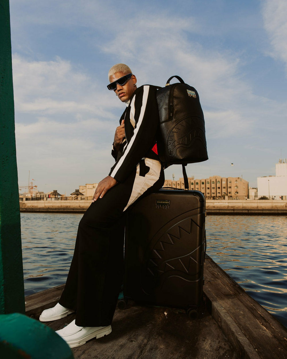 GOLD BRICK DRIP FULL-SIZE LUGGAGE | Sprayground Outlets