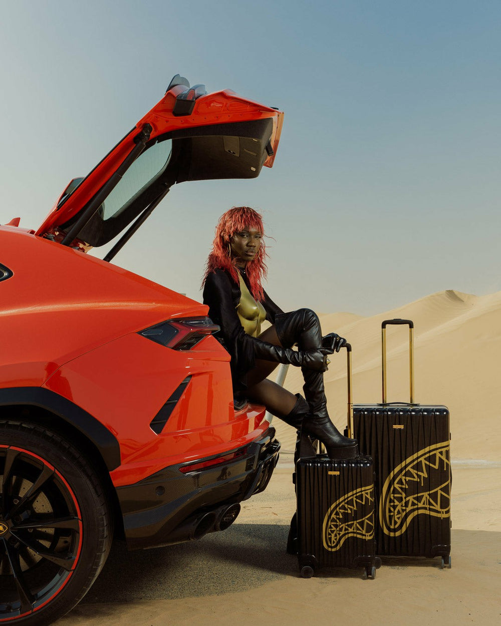 GOLD FANG FULL-SIZE LUGGAGE | Sprayground Exclusive Deal
