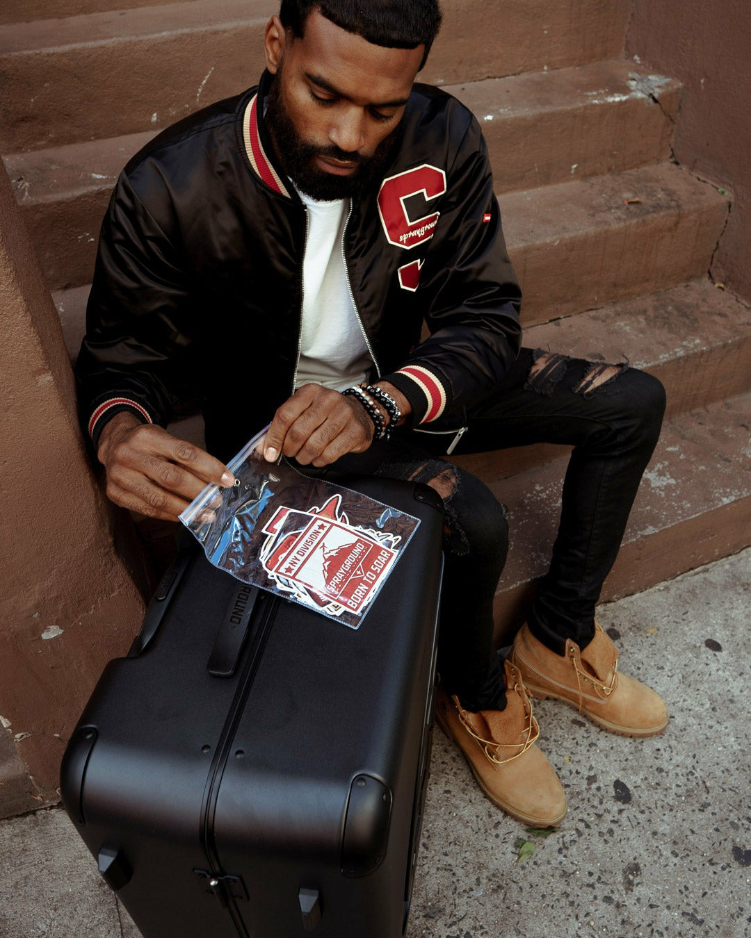THE JOURNEY BEGINS SHARKITECTURE FULL-SIZE LUGGAGE | Sprayground Special Offer