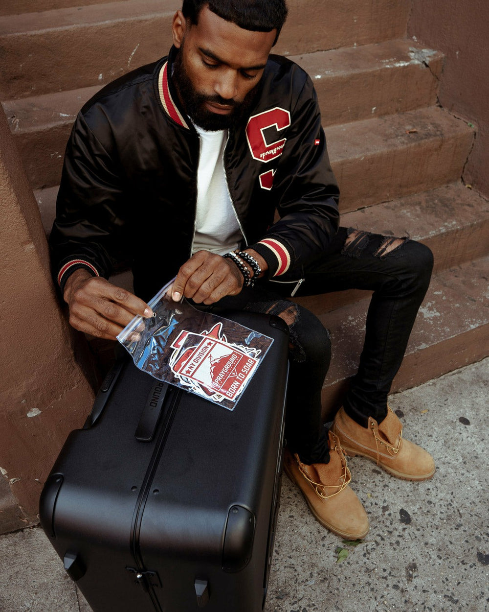 THE JOURNEY BEGINS SHARKITECTURE FULL-SIZE LUGGAGE | Sprayground Special Offer
