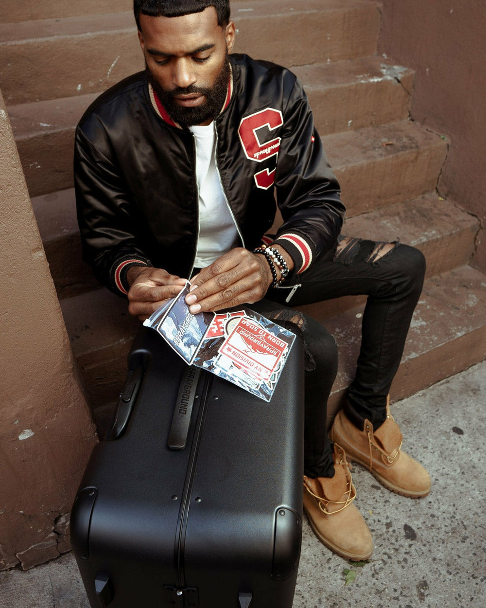 THE JOURNEY BEGINS SHARKITECTURE FULL-SIZE LUGGAGE | Sprayground Special Offer