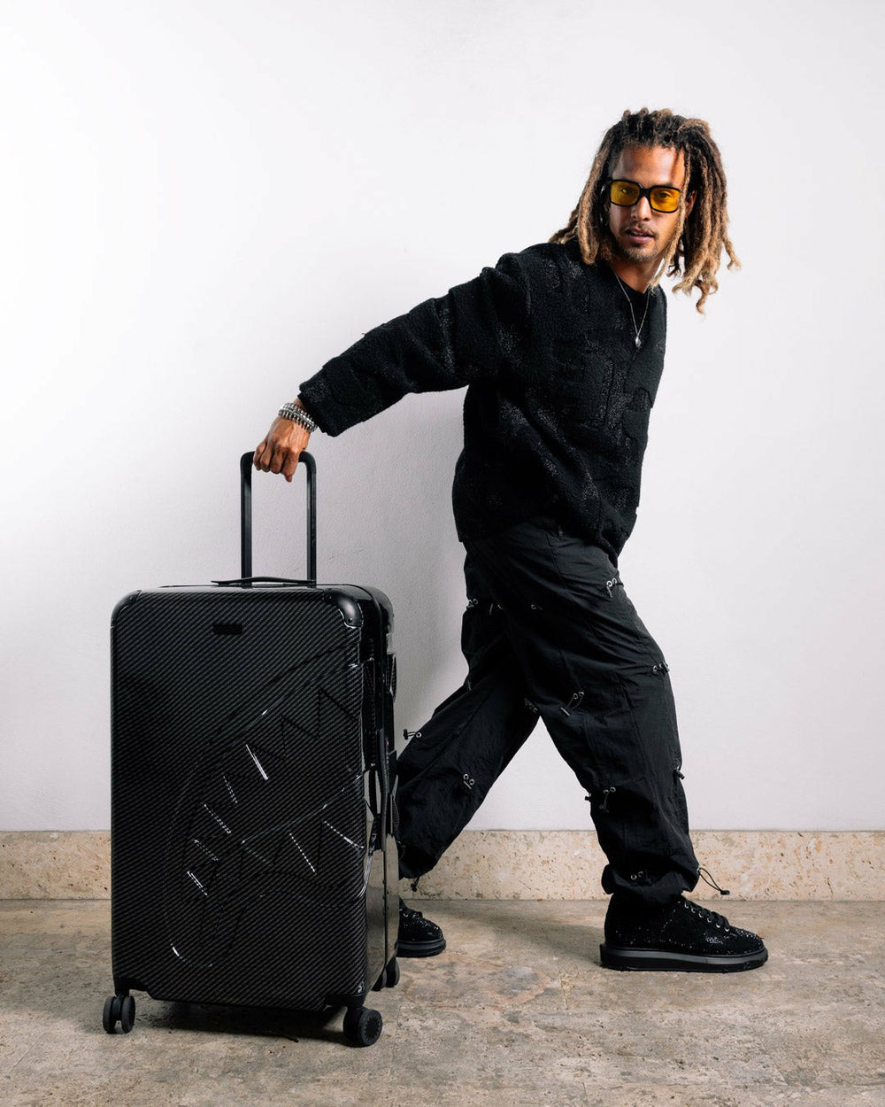 NIGHTFALL SHARKITECTURE FULL-SIZE LUGGAGE | Sprayground On Sale