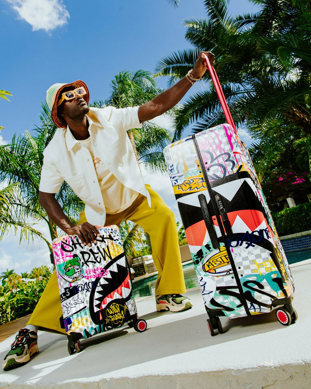 CREATE ANOTHER DAY SHARKNAUTICS HARDSHELL FULL-SIZE LUGGAGE | Sprayground Exclusive Deal