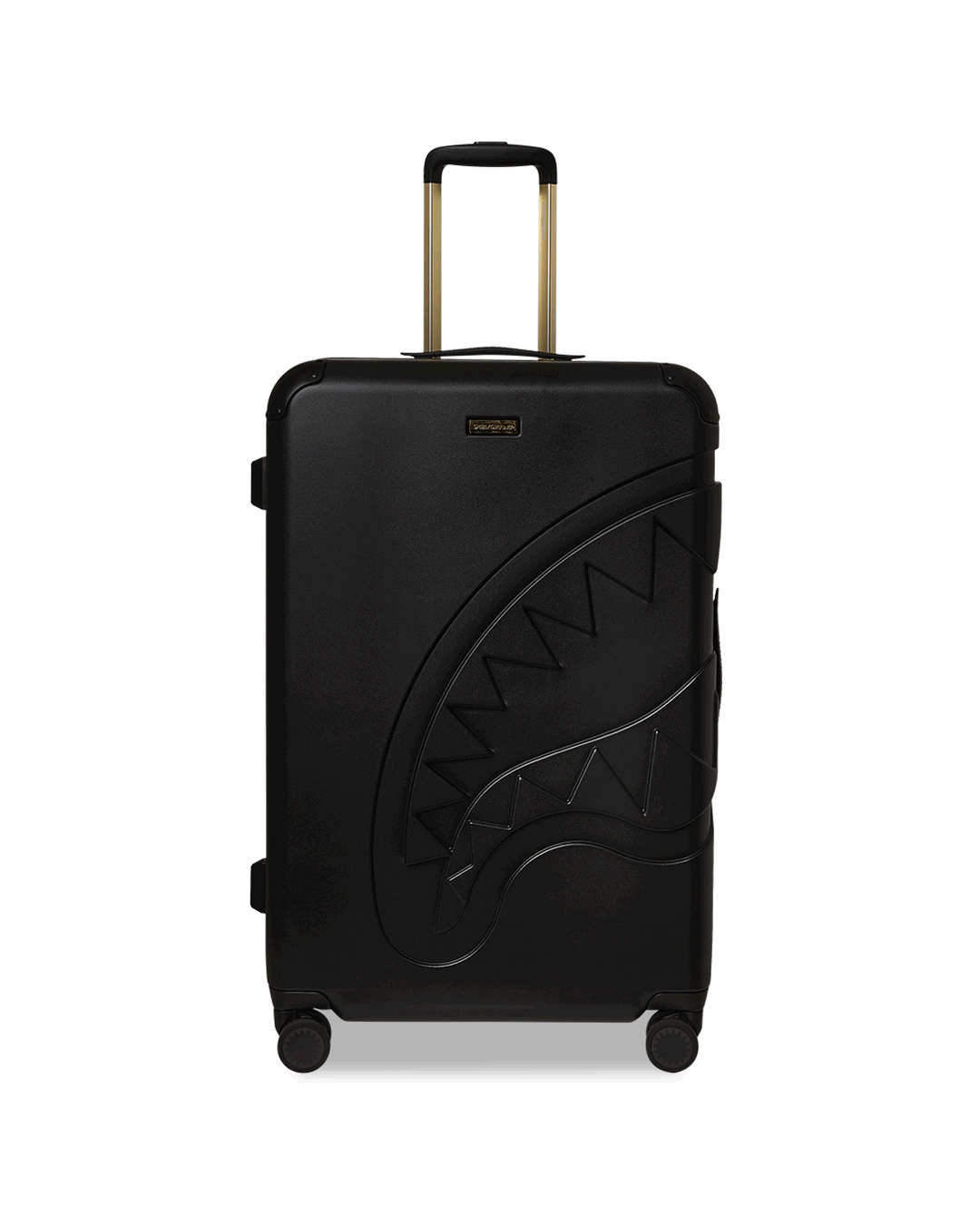 REALITY CHECK SHARKITECTURE FULL-SIZE JETBLACK LUGGAGE (GOLD HARDWARE) | Sprayground Hot Deal
