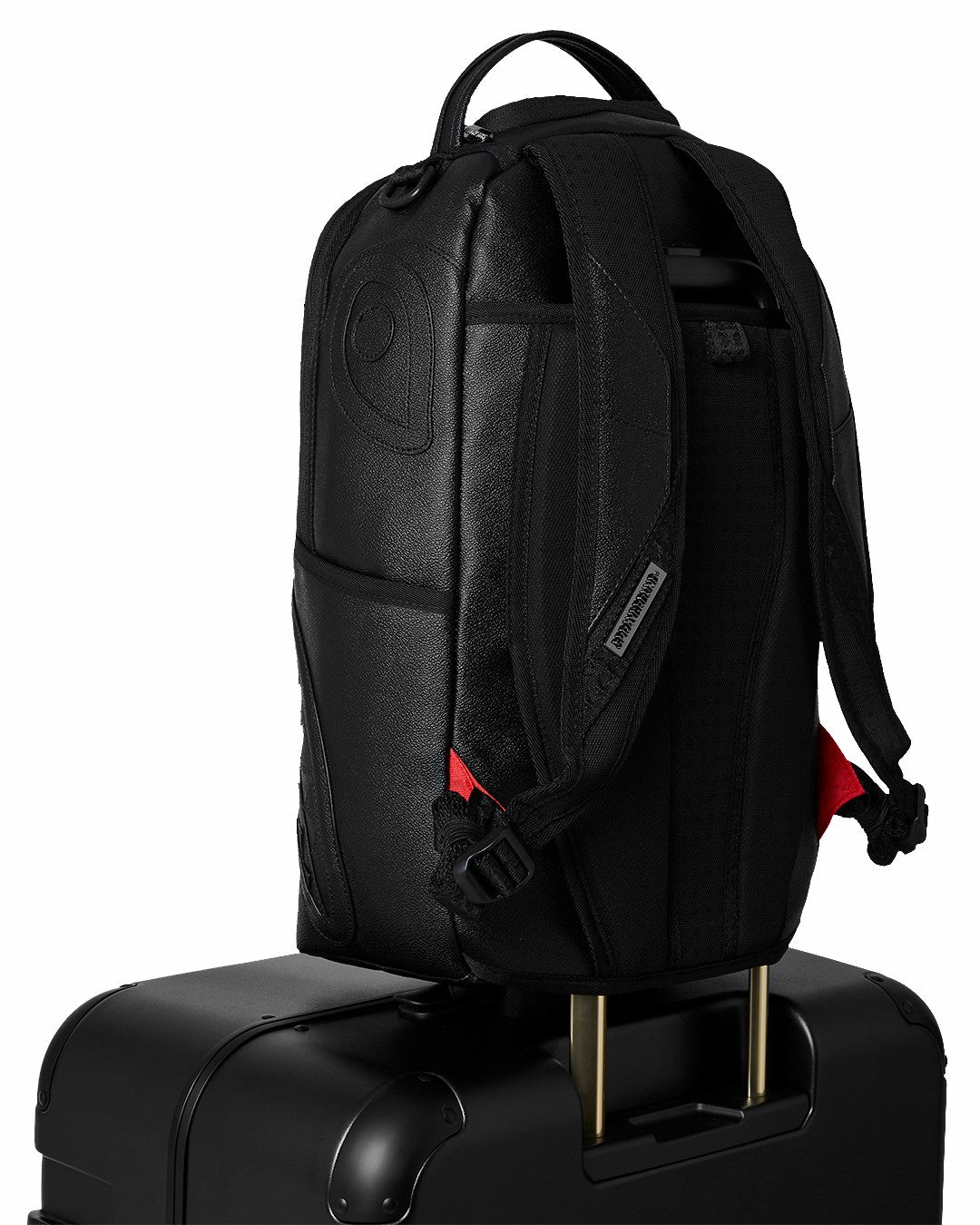 REALITY CHECK SHARKITECTURE FULL-SIZE JETBLACK LUGGAGE (GOLD HARDWARE) | Sprayground Hot Deal