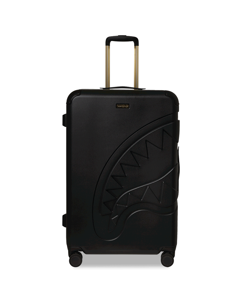 REALITY CHECK SHARKITECTURE FULL-SIZE JETBLACK LUGGAGE (GOLD HARDWARE) | Sprayground Hot Deal