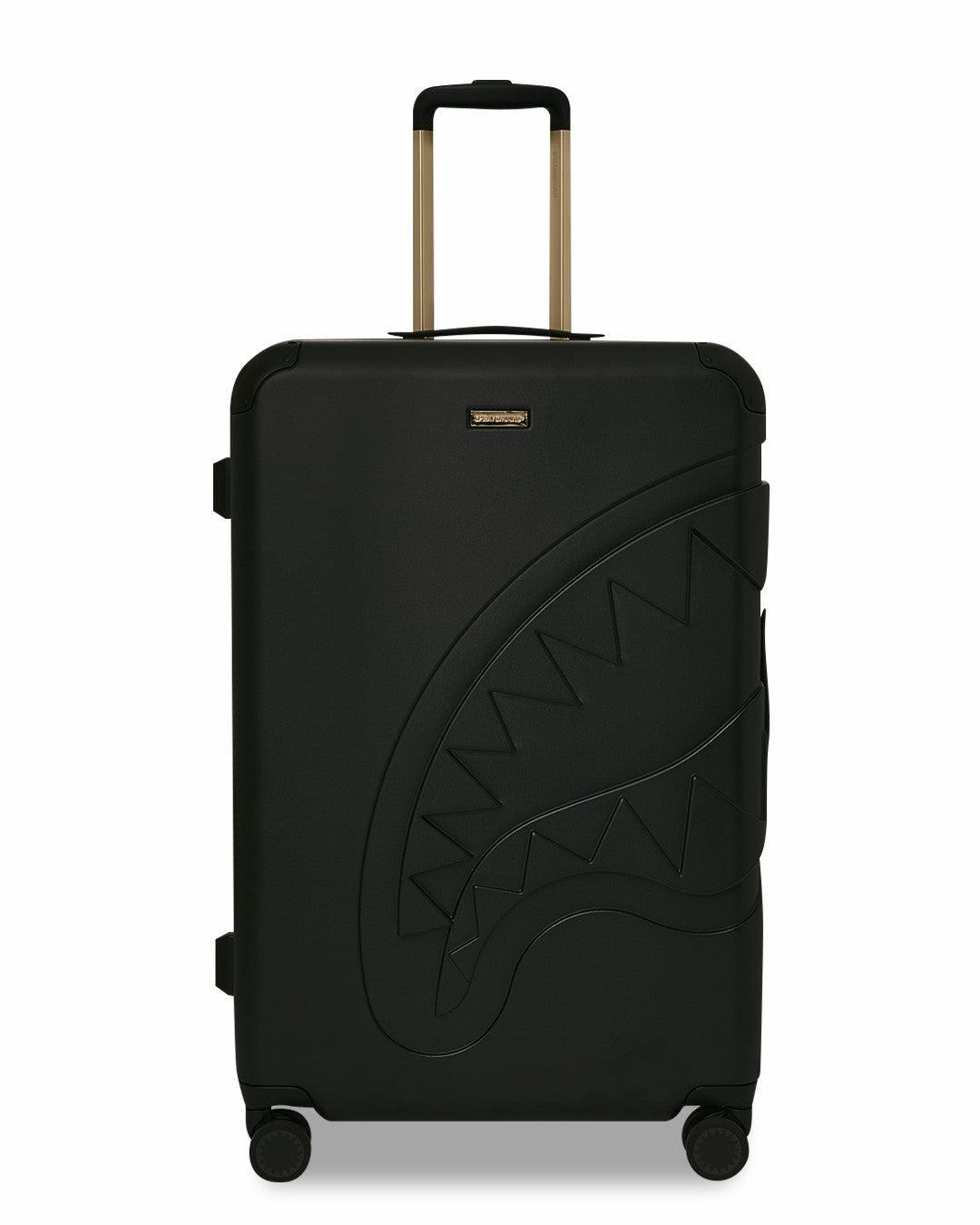 REALITY CHECK SHARKITECTURE FULL-SIZE JETBLACK LUGGAGE (GOLD HARDWARE) | Sprayground Hot Deal