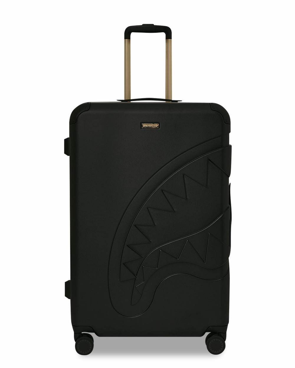 REALITY CHECK SHARKITECTURE FULL-SIZE JETBLACK LUGGAGE (GOLD HARDWARE) | Sprayground Hot Deal