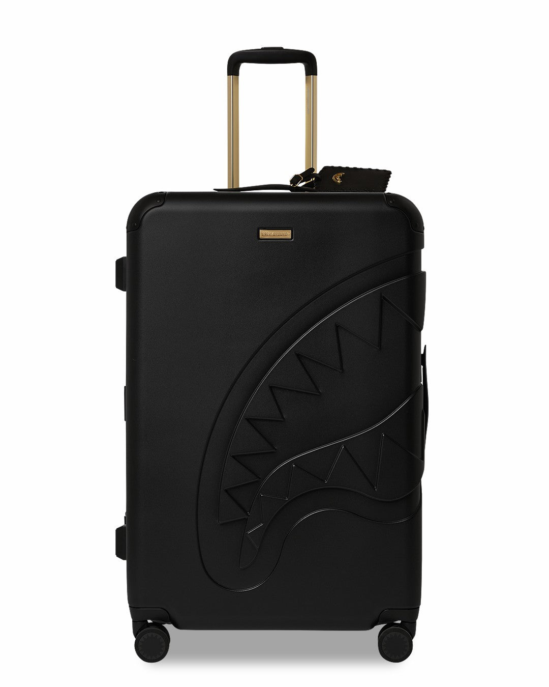REALITY CHECK SHARKITECTURE FULL-SIZE JETBLACK LUGGAGE (GOLD HARDWARE) | Sprayground Hot Deal